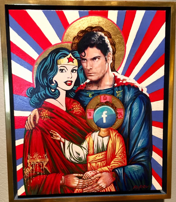 Artist Valentin Popov's Holy Family, 2011. Oil on Canvas.