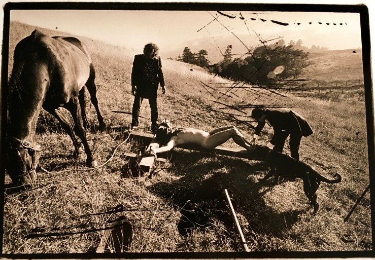Artist Valentin Popov, The Crucifixion of Saint Batman, 1994. David Perry (photography)