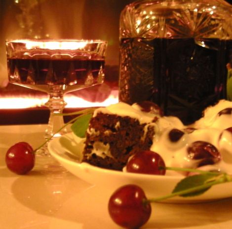 Photo of fruit wine and deserts on a table by Michael