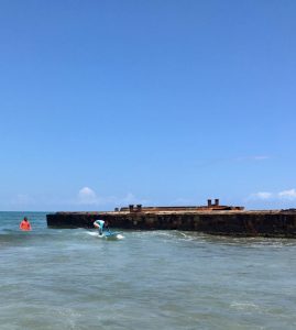 My first surfing lesson ever!