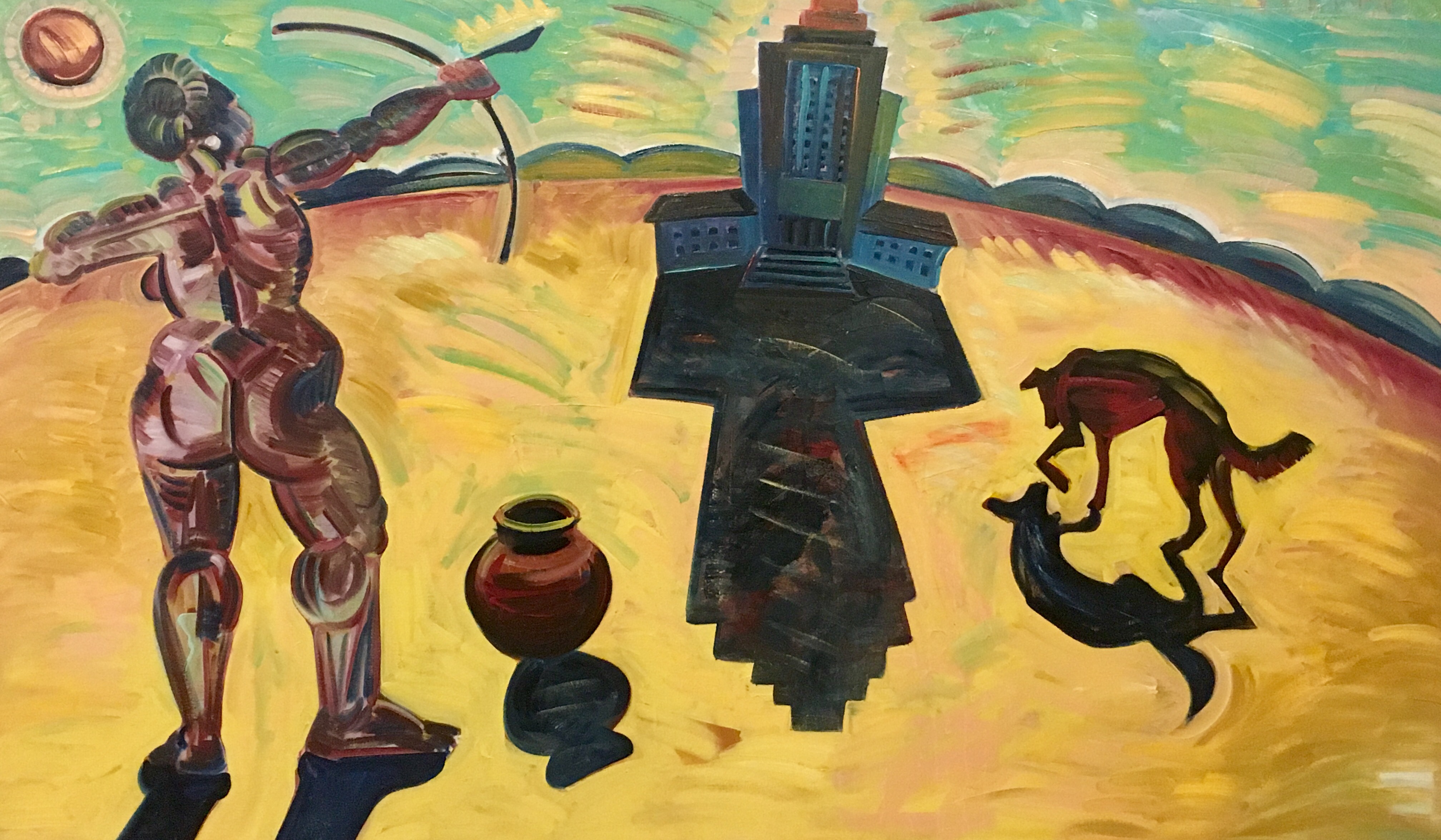 A woman shaman by Frank Romero.