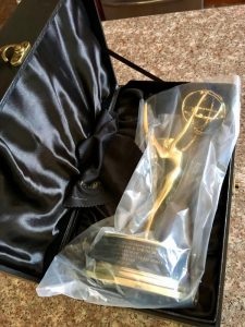 My new replacement Emmy Award all boxed up