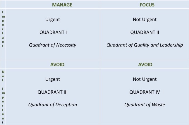 Wiserlady Importance of Time chart