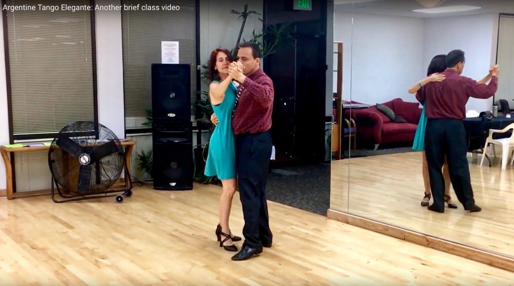 My and my honey dancing Argentine Tango Elegante