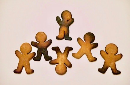 burnt gingermen cookies