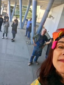 da-AL takes a selfie with audience