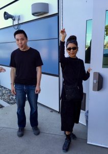 Artist Connie DK Lane at Cerritos College Art Department Bravura art show