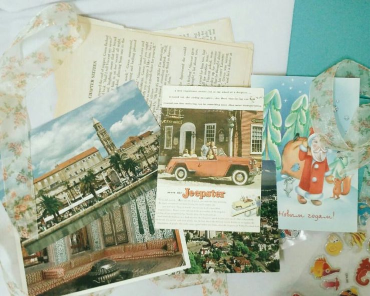 Photo of fronts of postcards