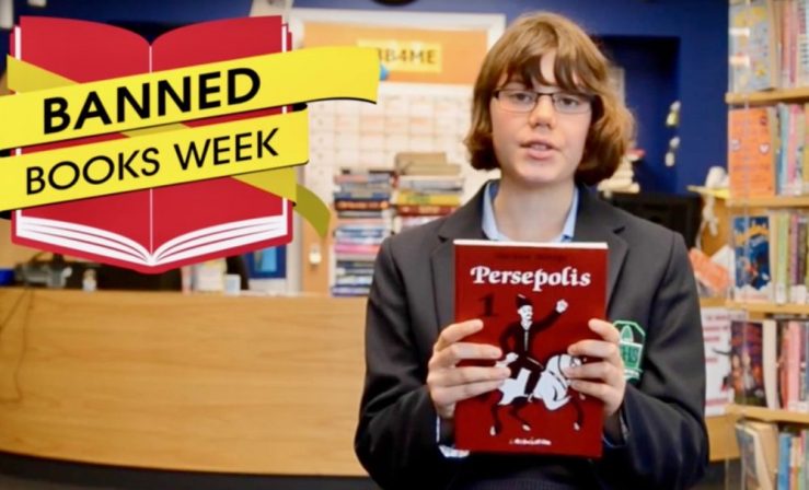 Persepolis is discussed by a UK teen on youtube video about Banned Book Week.