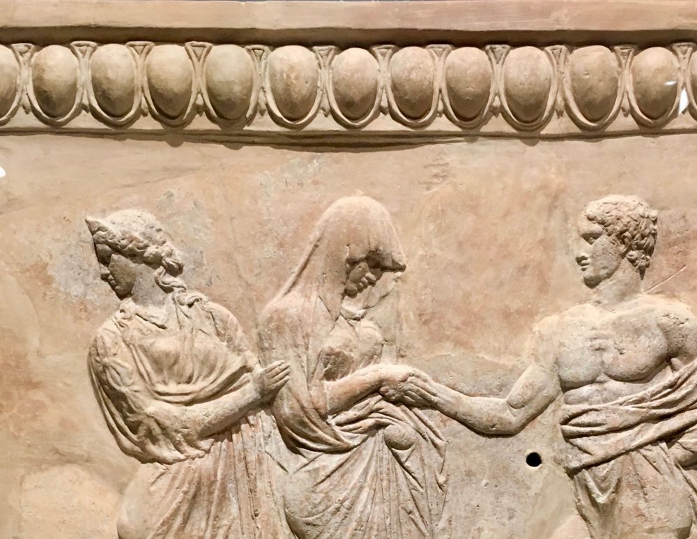 Wedding of Greek deities: Thetis and Peleus (Italy 50BC - 50AD)