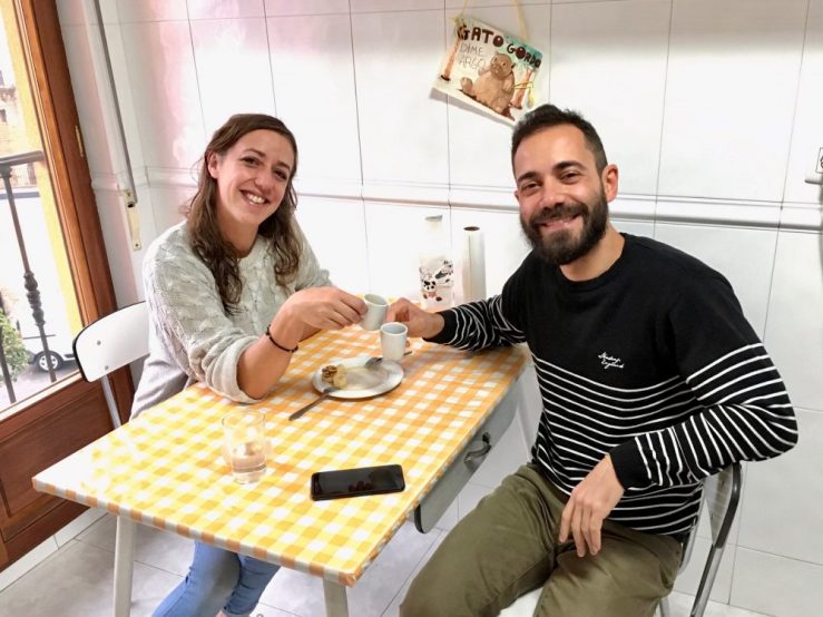 Photo of hosts Marco Tsitselis and Mariu Alvarez Garcia.