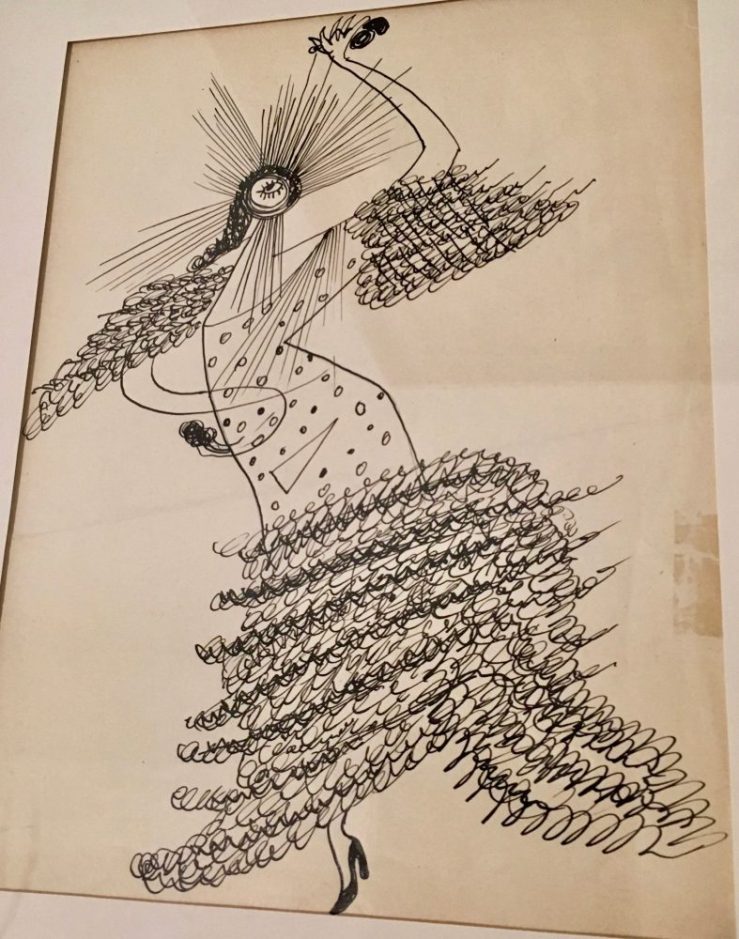 “Bailaora (Flamenco Dancer)” 1945 by Enrique Herreros