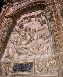 Photo of art within Santa María de León Cathedral.