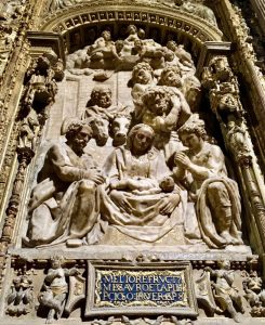 Photo of art within Santa María de León Cathedral.