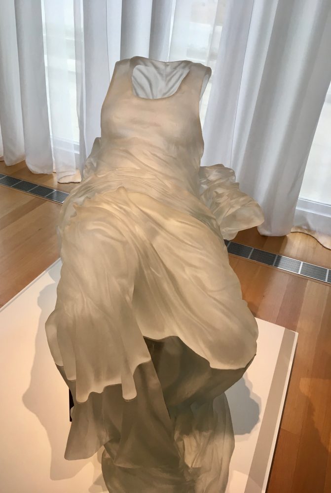 Semi-Reclining Dress Impression with Drapery, 2005 by Karen LaMonte