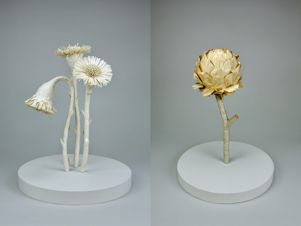 "Coltsfoot and Artichoke," medicinal plants for a public commission, 2017. Photographer: Alvaro Campo.