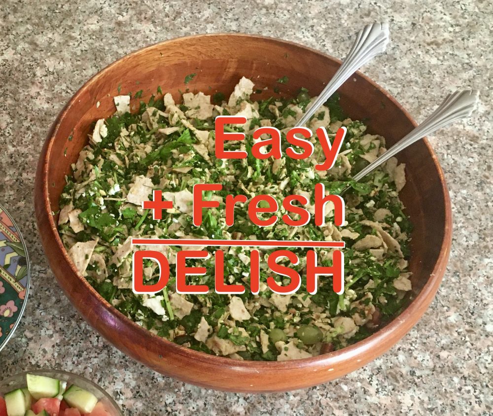 Photo of delicious, easy, and fresh salad.