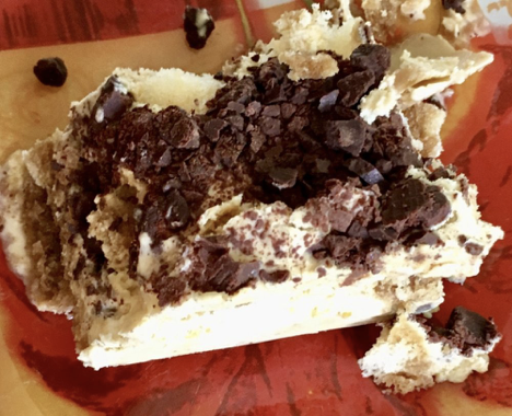 Photo of a slice of tirmisu. Tiramisu makes any day a holiday!