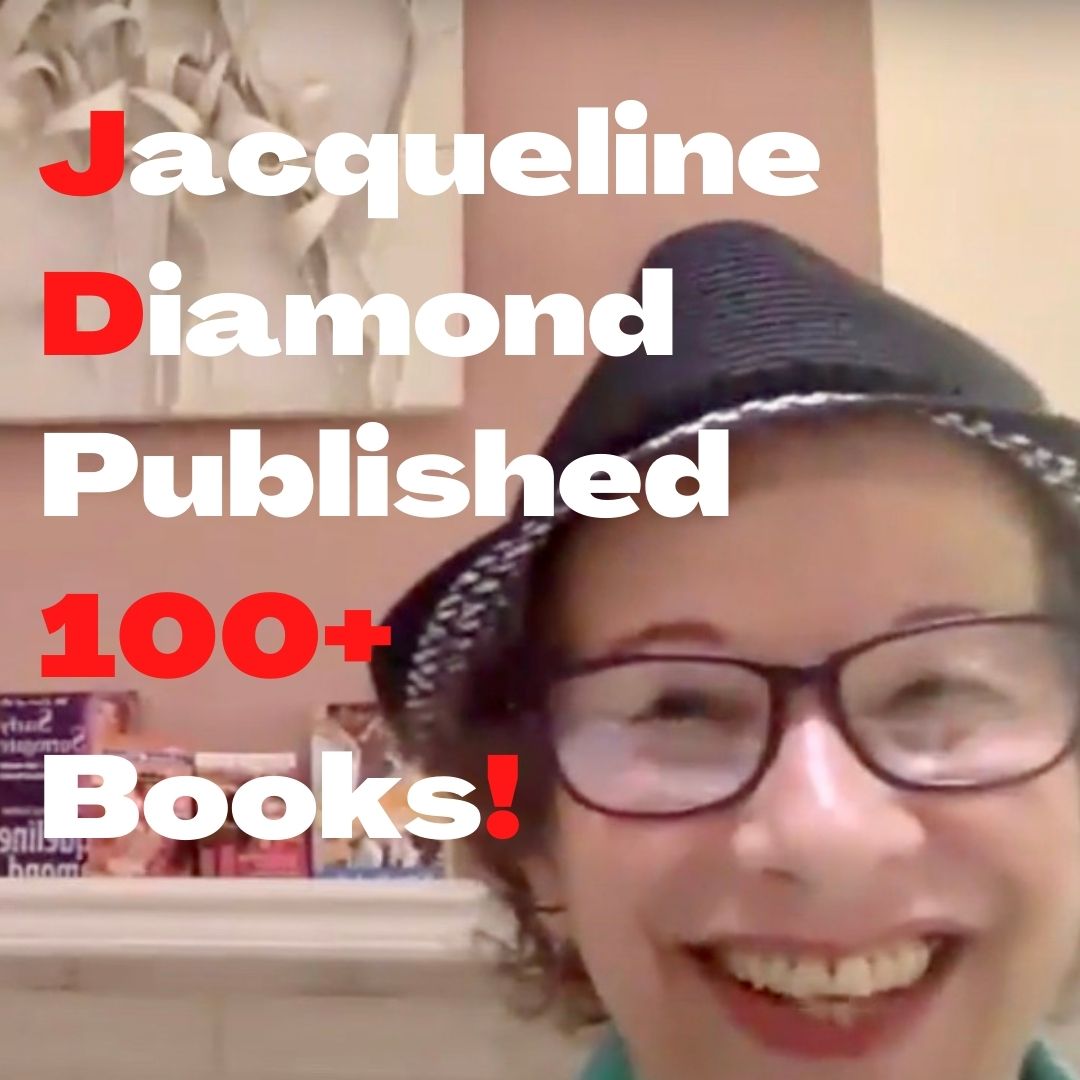 I'd be smiling this happily too if I'd published as many books as Jacqueline Diamond has!