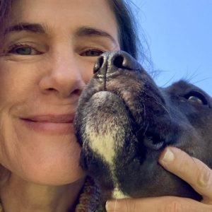 Photo of da-AL with K-D-doggie.