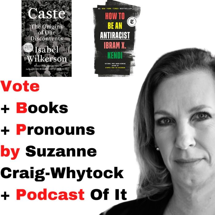 Titles with book covers and photo of author Suzanne Craig-Whytock.