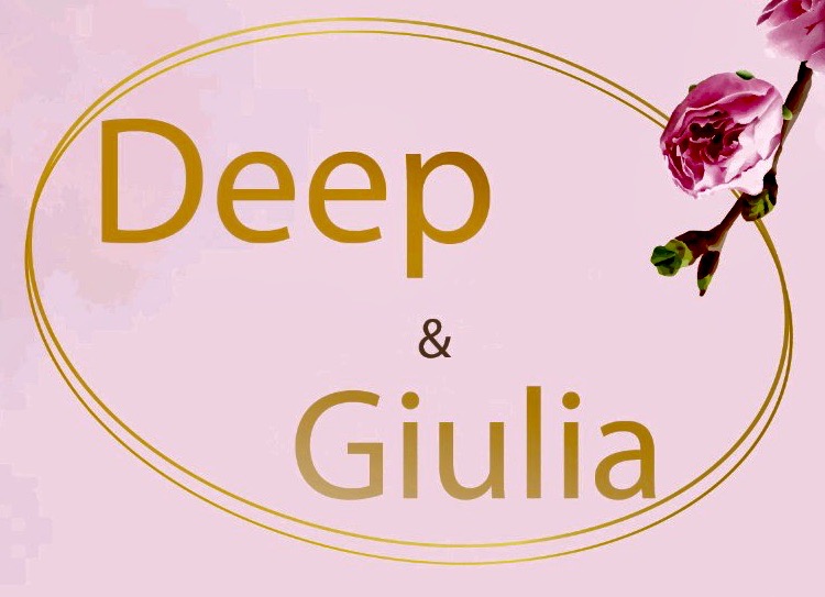 Detail of Giulia & Deep's names from their wedding announcement.