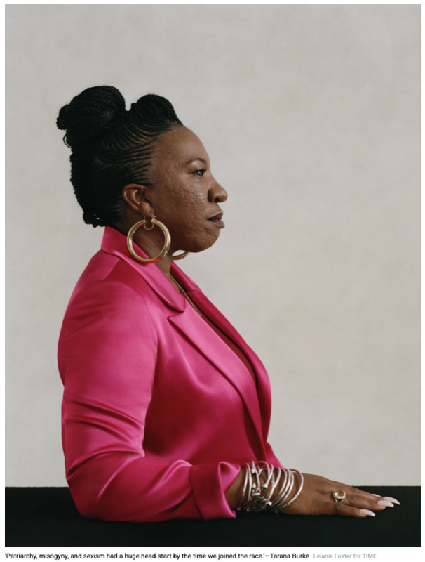 Tarana Burke photo by Lelani Foster for Time Magazine.
