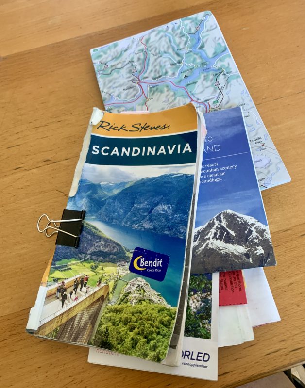 Photo of Rick Steve's guidebook for Scandinavia.